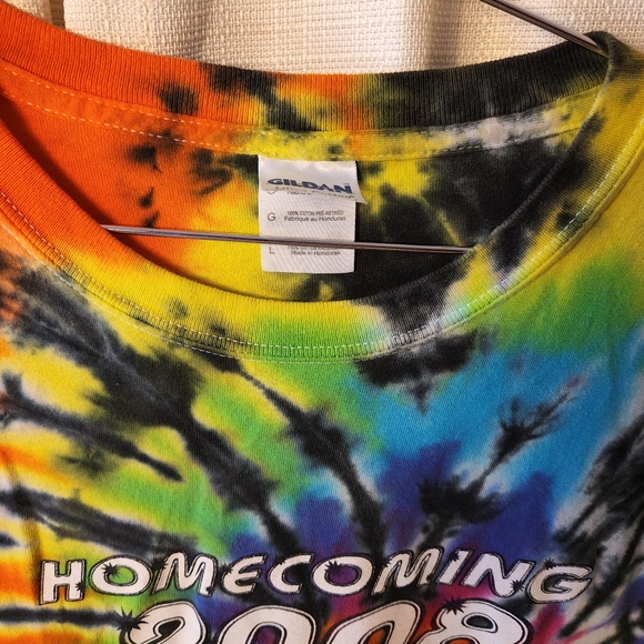 🌀 Vtg Y2K Homecoming 2008 Tie Dye Tee | Seniors | L 🎓 - Picture 4 of 6